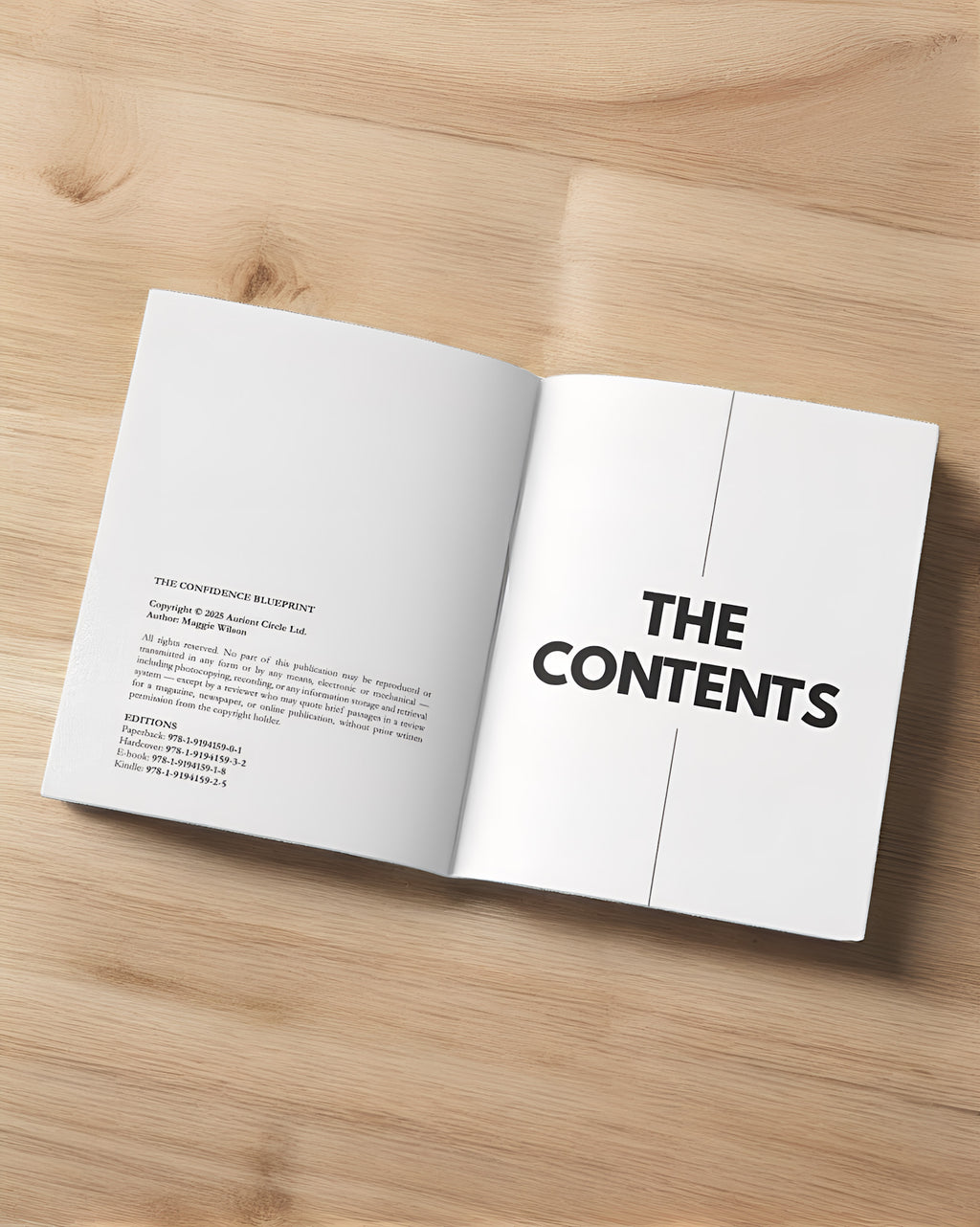 Interior view of The Confidence Blueprint paperback book by My Store, showing pages with text and chapter headings.